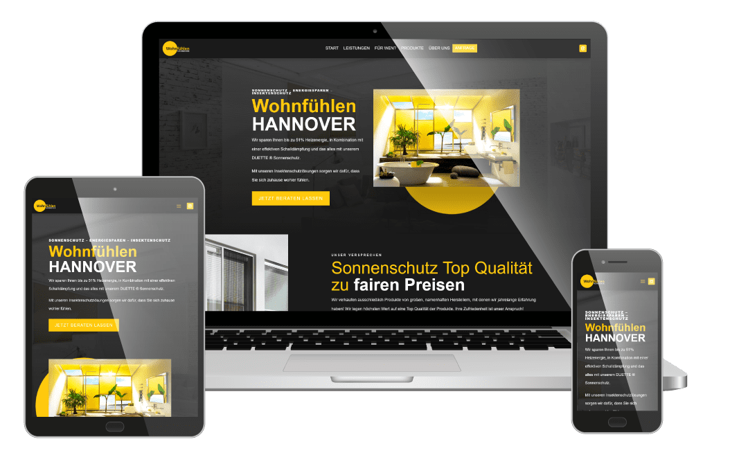 Onepager Webdesign Hannover