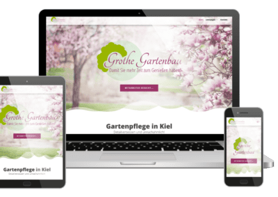 Webdesign Gartenbaufirma Kiel