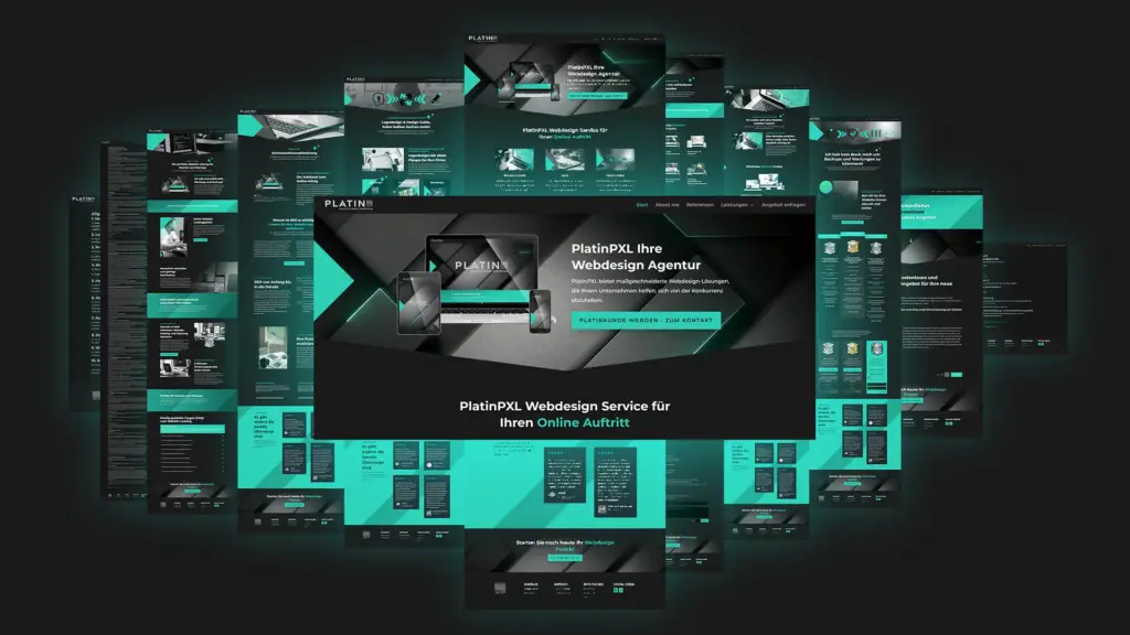 Website mehrere Unterseiten Unternehmens Website