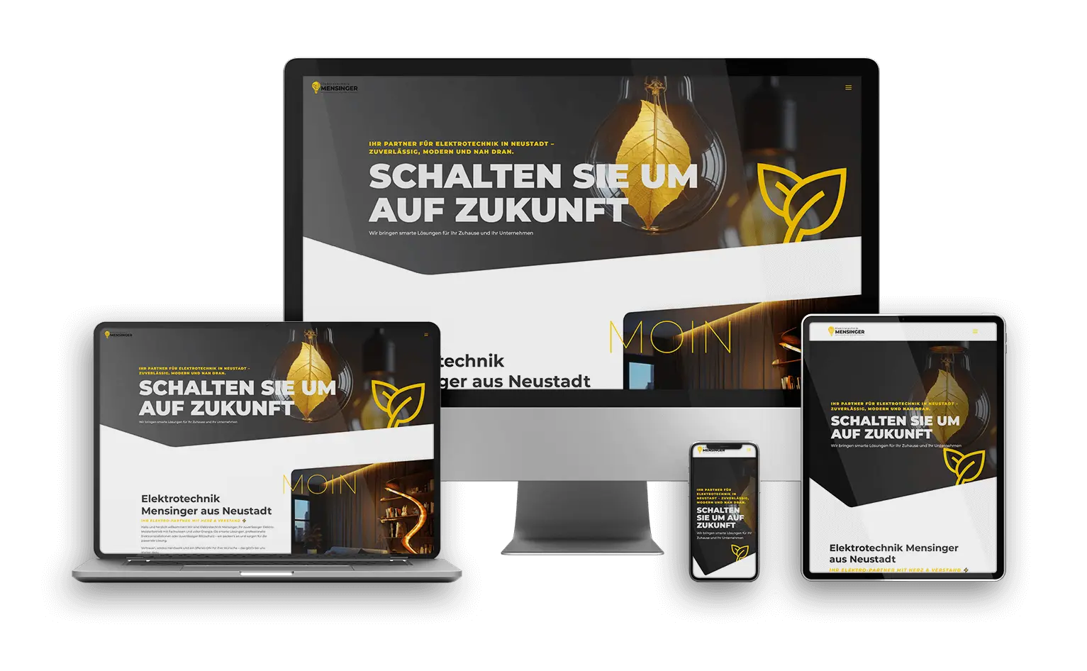 Elektrotechnik Mensinger Webseite
